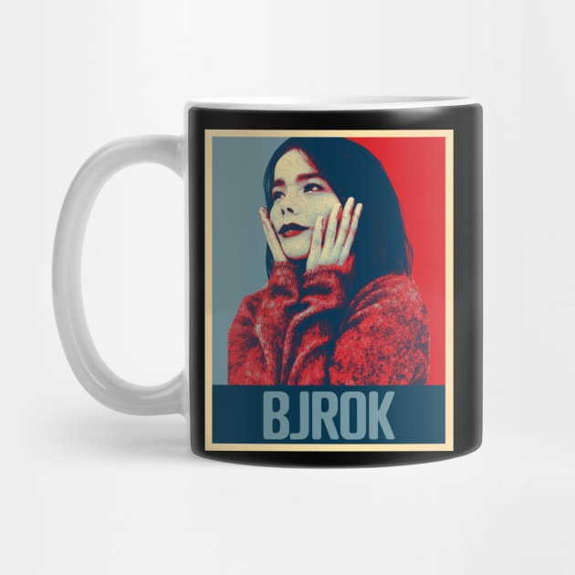 Retro BjOrk Fan Art Design by Kinanti art